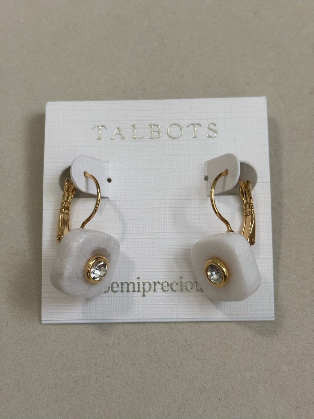 Talbots Floating Geostone Drop Earrings